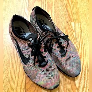 Nike flyknit racer multicolor size 11.5 running shoes